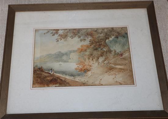 Attributed to James Bourne (1773-1854) - two watercolours, lakeland scenes, largest 18 x 26cm